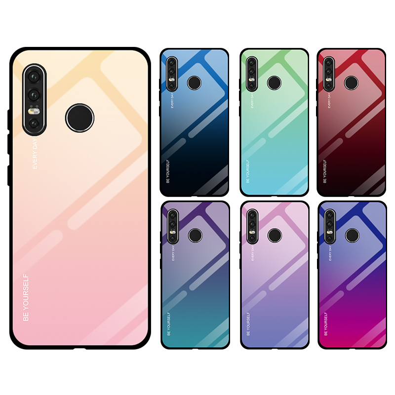 Hybrid Gradient Temper Glass Hard Case Cover For Huawei P30 P20 Mate 20 Pro Lite Ebay