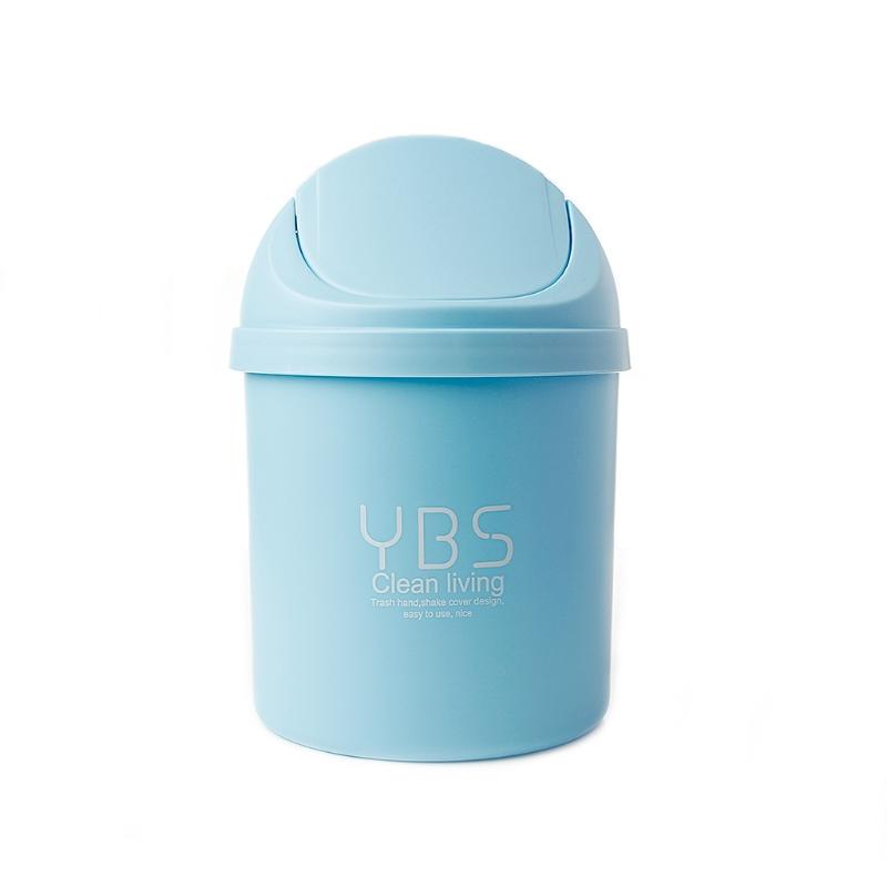 Desktop Trash Can Mini Plastic Countertop Waste Garbage Roll Swing Desktop Trash Can Mini Plastic Countertop Waste Garbage