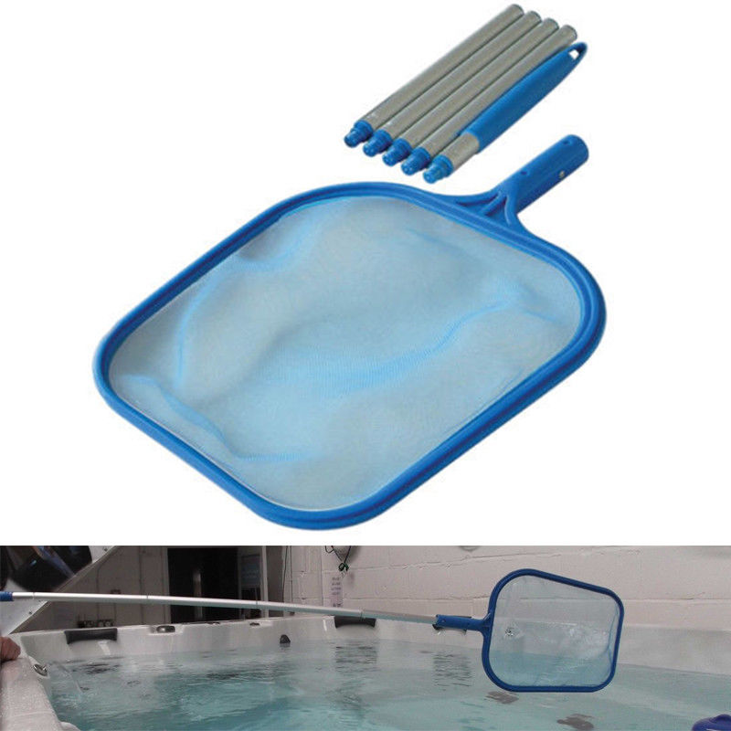 Swimming Pool Leaf Skimmer Net with Telescopic Pole Mesh Clean Spa