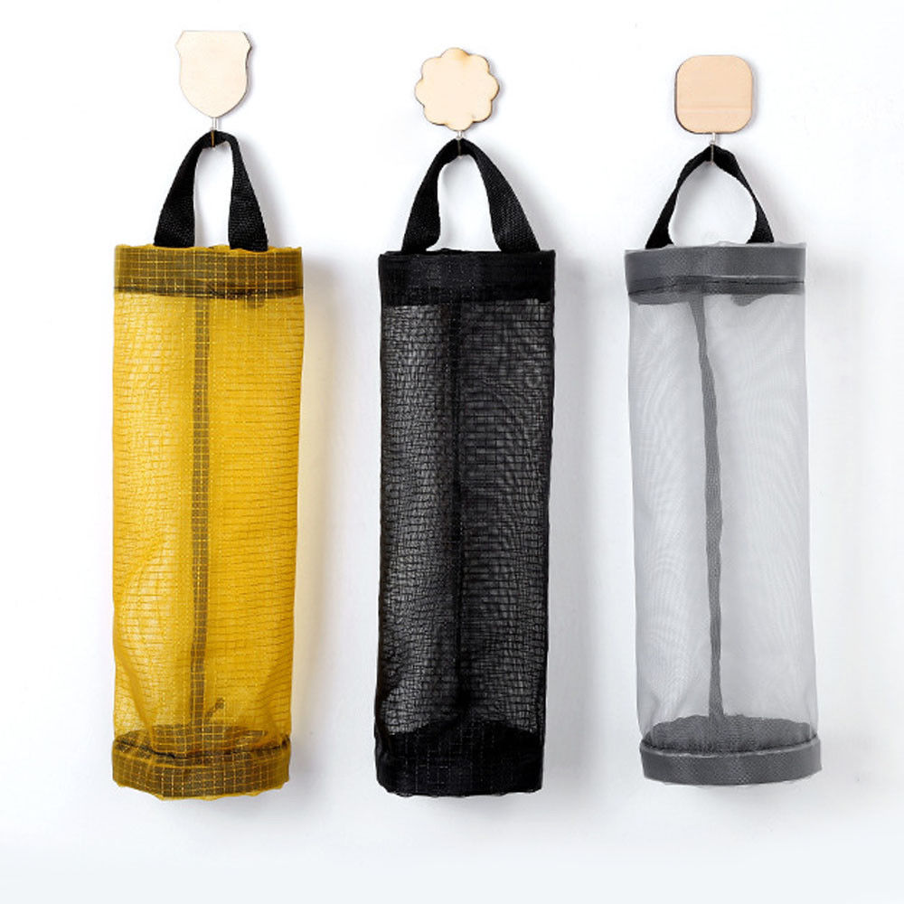 Home Grocery Bag Holder Wall Mount Storage Dispenser Plastic Kitchen