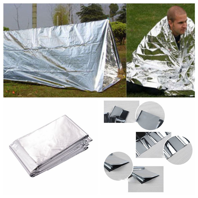 Outdoor Emergency Tent Blanket Sleeping Bag Survival Reflective Shelter Camping eBay