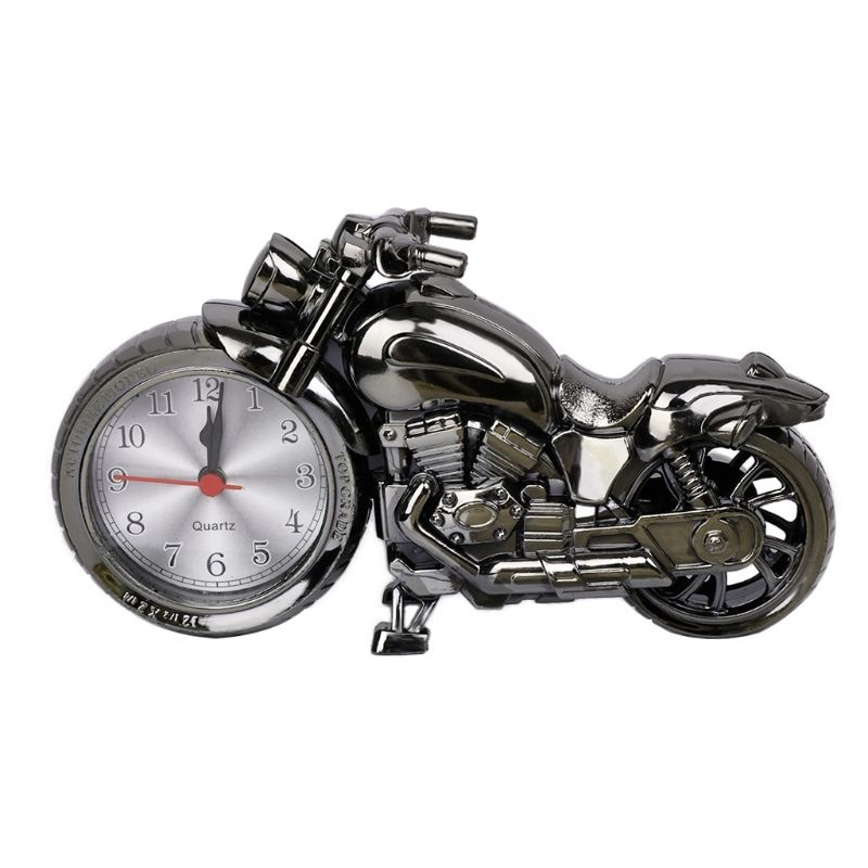 Desk Clock Cool Motorcycle Motorbike Design Alarm Home Office Table ...