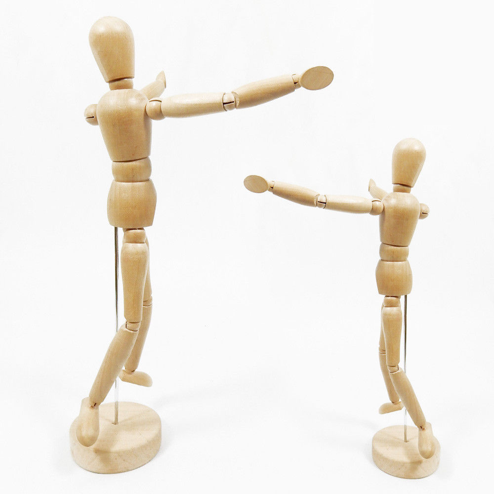 Artist Movable Limbs Wooden Figure Model Mannequin Art Class Draw